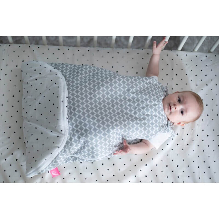Motherhood Zip-A-Round, 2 in 1 cotton sleeping bag, TOG 2, gray, 3-18 months, 1 pc