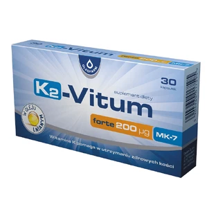 K2-Vitum Forte 200 µg, vitamine K2 MK-7, 30 gélules