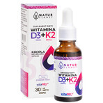 Natur Planet Vitamine D3+K2 Forte gouttes, 30 ml Natur Planet Vitamine D3+K2 Forte gouttes, 30 ml