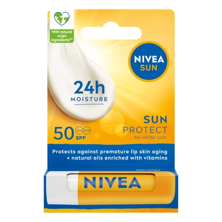 Nivea Sun Protect, rouge à lèvres nourrissant, SPF 50, 4.8 g