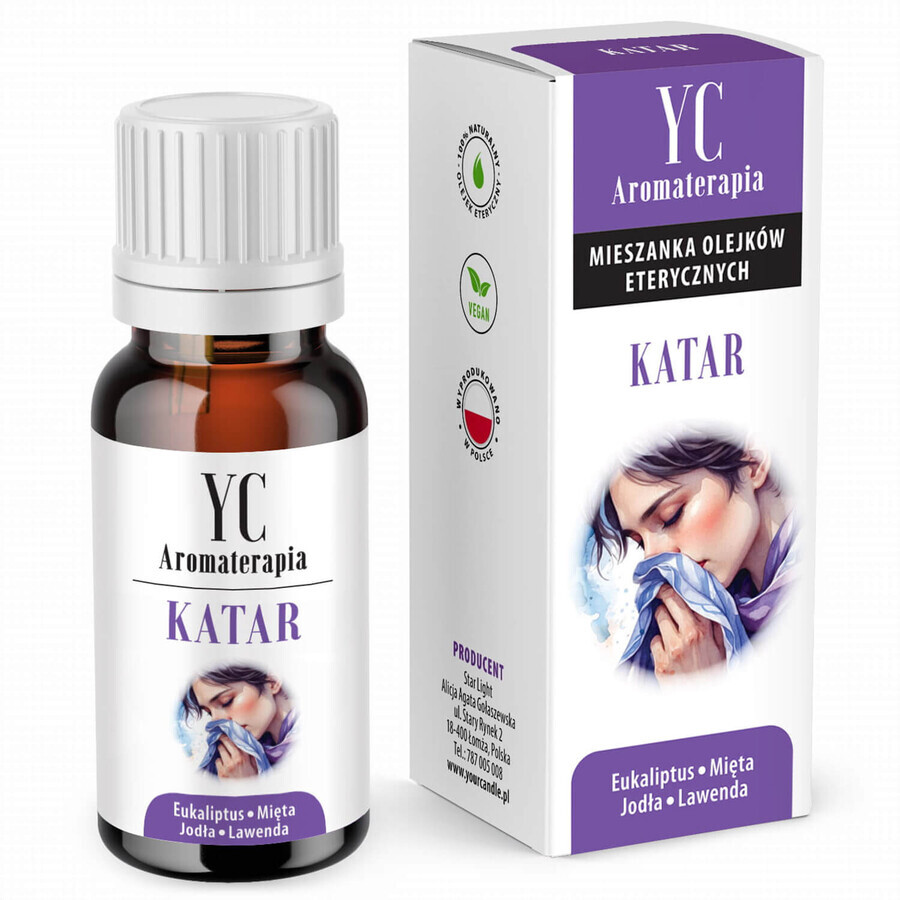 Your candle, natural blend of essential oils, Catarrh, 10 ml