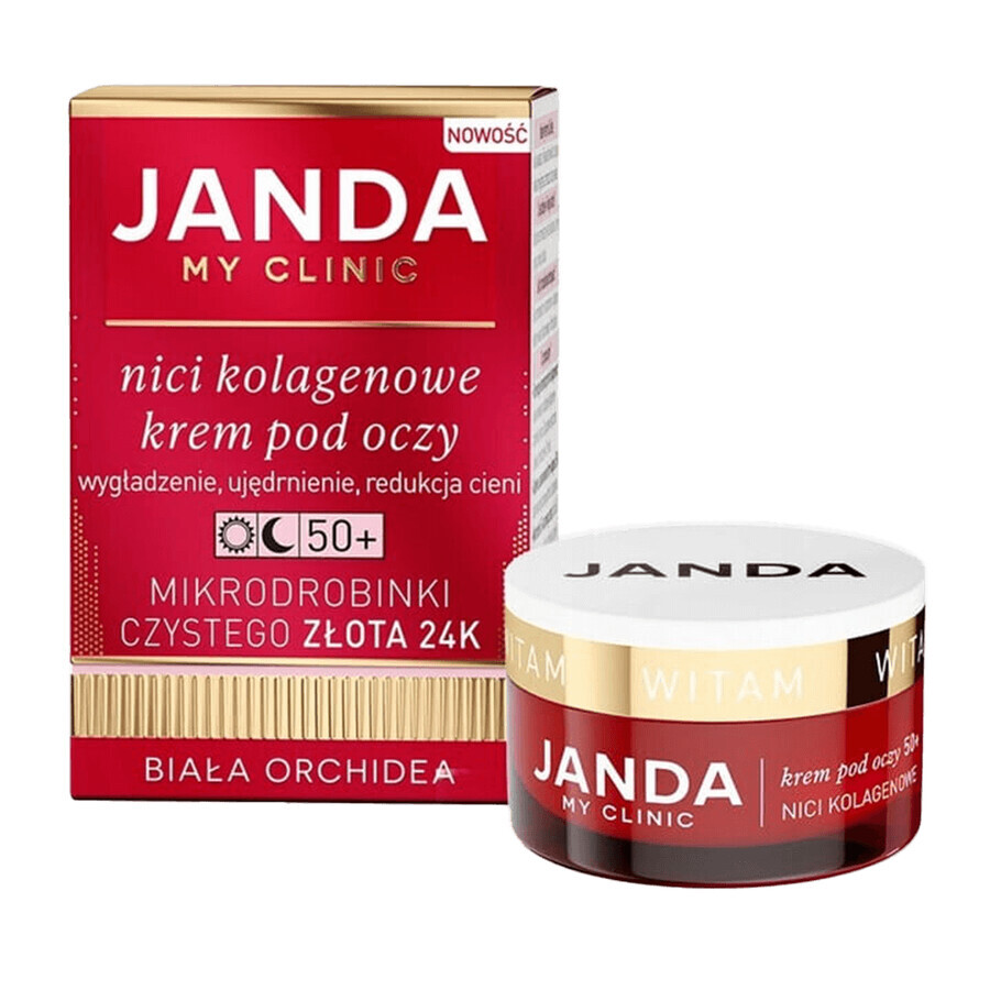 Set Janda My Clinic Collageendraden 50+, dagcrème 50 ml + nachtcrème 50 ml + oogcrème 15 ml