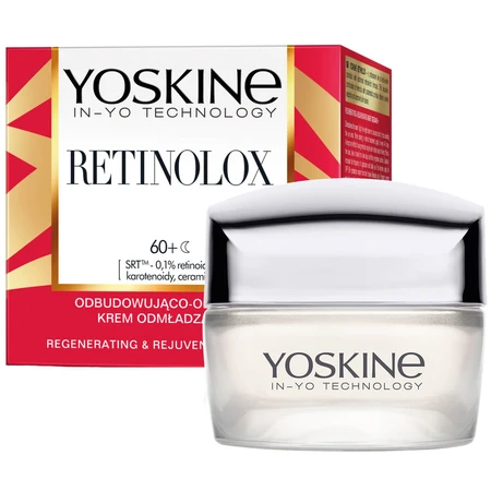 Yoskine Retinolox, verjongende crème 60+, nachtcrème, 50 ml, reconstructie en revitalisatie.