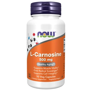 Now Foods L-Carnosine, L-Carnosine 500 mg, 50 gélules