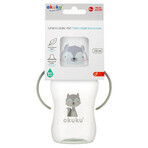 AKUKU Soft-Mouth-Flasche, Waschbär, ab 6 Monaten, 240 ml