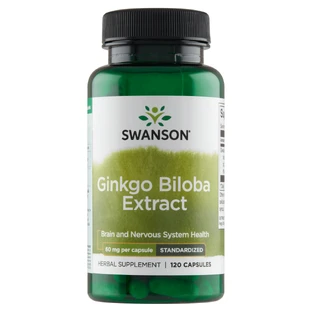Swanson Ginkgo Biloba Extracto, ginkgo biloba, 120 cápsulas