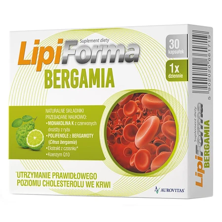 Set pour un taux de cholestérol normal, LipiForma Bergamia, 2 x 30 gélules
