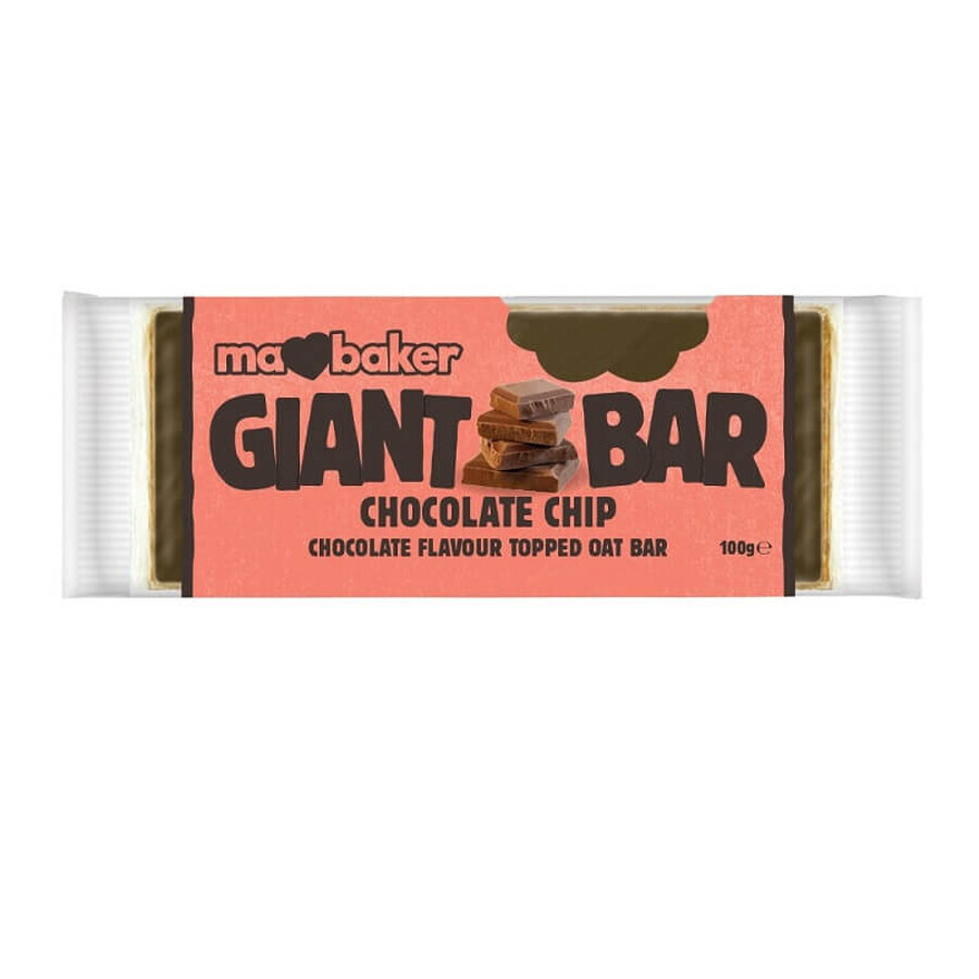 Acquista Barretta d'avena al cioccolato belga con scaglie di cioccolato, 100 gr, Ma Baker Barretta d'avena al cioccolato belga con scaglie di cioccolato, 100 gr, Ma Baker