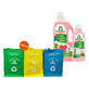 Set Frosch, gel adoucissant, grenade, 1,5 l + concentr&#233; adoucissant, grenade, 750 ml + sacs de tri des d&#233;chets, 3 gratuits