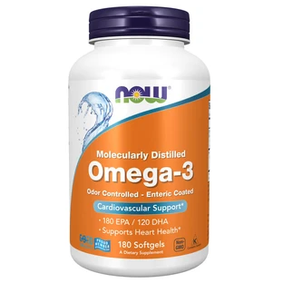 Now Foods Oméga-3 1000 mg, 180 gélules