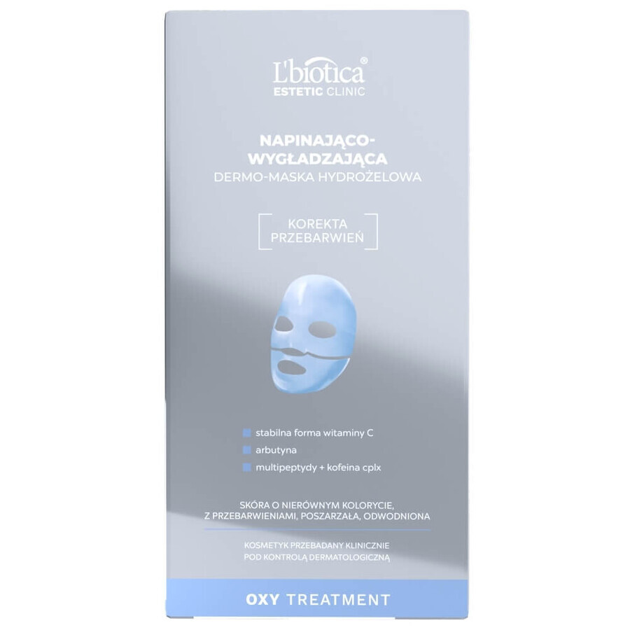 Set L'Biotica Aesthetic Clinic OXY, regenerating and fortifying hydrogel dermo-mask, 2 pieces