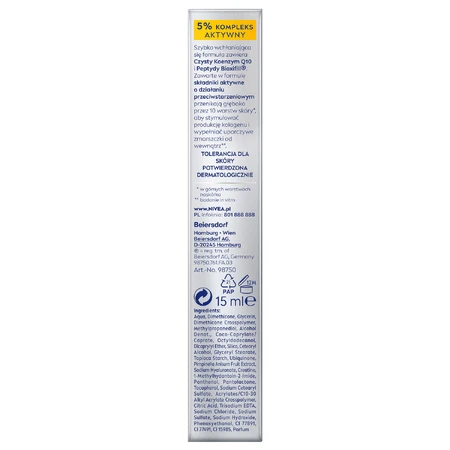 Nivea Q10 Expert, precisie anti-rimpelvuller voor rimpels, 15 ml