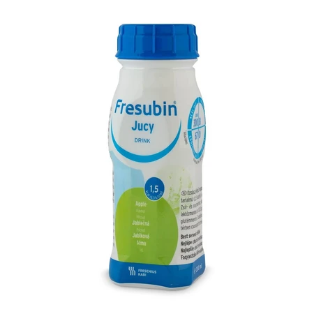 Fresubin Jucy Drink, bebida nutritiva, sabor manzana, 4 x 200 ml
