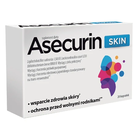 Asecurin Skin, 20 cápsulas