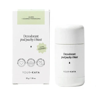 Tu KAYA, desodorante para axilas y busto, aloe vera y grosella negra, 35 g