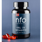 NFO Krill Oil Astaxanthin, huile de krill avec astaxanthine, 60 softgels