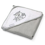 BabyOno Natural Bamboo, accappatoio con cappuccio, 100 x 100 cm, bambù, grigio, 1 pz + secchio per il lavaggio del capo, verde, 1 pz in omaggio BabyOno Natural Bamboo, accappatoio con cappuccio, 100 x 100 cm, bambù, grigio, 1 pz + secchio per il lavaggio del capo, verde, 1 pz in omaggio