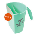 BabyOno Natural Bamboo, accappatoio con cappuccio, 100 x 100 cm, bambù, grigio, 1 pz + secchio per il lavaggio del capo, verde, 1 pz in omaggio BabyOno Natural Bamboo, accappatoio con cappuccio, 100 x 100 cm, bambù, grigio, 1 pz + secchio per il lavaggio del capo, verde, 1 pz in omaggio