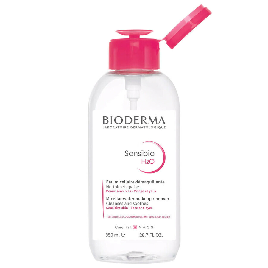Bioderma Sensibio H2O, micellar water, sensitive skin, 850 ml Bioderma Sensibio H2O, micellar water, sensitive skin, 850 ml
