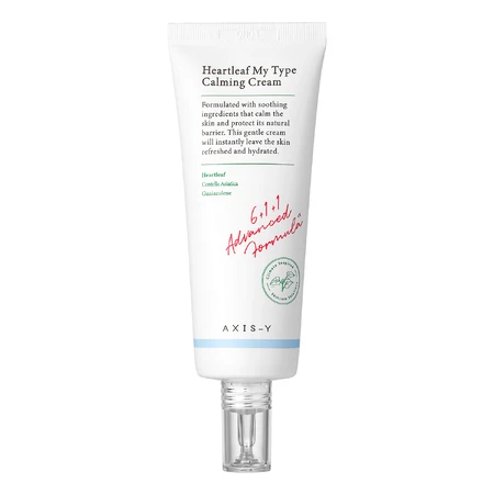 Axis-y Heartleaf My-Type Crema Calmante, crema facial hidratante y calmante, 60 ml
