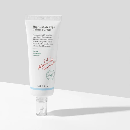 Axis-y Heartleaf My-Type Crema Calmante, crema facial hidratante y calmante, 60 ml