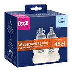 Set Lovi Medical+, biberon anticolica con tettarella dinamica, mini, dalla nascita, 2 x 150 ml CONFEZIONE DECORATA Set Lovi Medical+, biberon anticolica con tettarella dinamica, mini, dalla nascita, 2 x 150 ml CONFEZIONE DECORATA