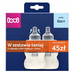 Set Lovi Medical+, biberon anticolica con tettarella dinamica, mini, dalla nascita, 2 x 150 ml CONFEZIONE DECORATA Set Lovi Medical+, biberon anticolica con tettarella dinamica, mini, dalla nascita, 2 x 150 ml CONFEZIONE DECORATA
