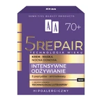 AA Age Technology 5 Repair Nutrición Intensiva Mascarilla Crema de Noche Reparadora 70+ 50ml