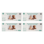 Medisch katoenen set, cosmetische handdoeken voor baby's en kinderen, 23 x 20 cm, 100% katoen, vanaf de geboorte, 4 x 50 stuks Medisch katoenen set, cosmetische handdoeken voor baby's en kinderen, 23 x 20 cm, 100% katoen, vanaf de geboorte, 4 x 50 stuks