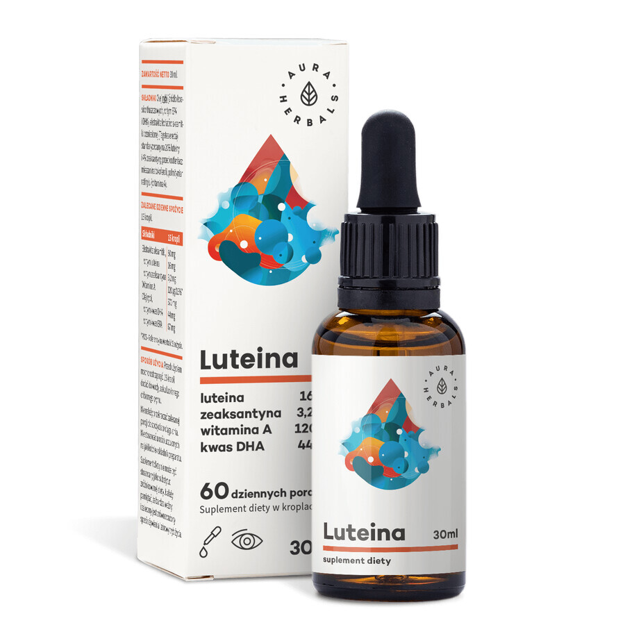Aura Herbals Gotas de luteína, 30 ml