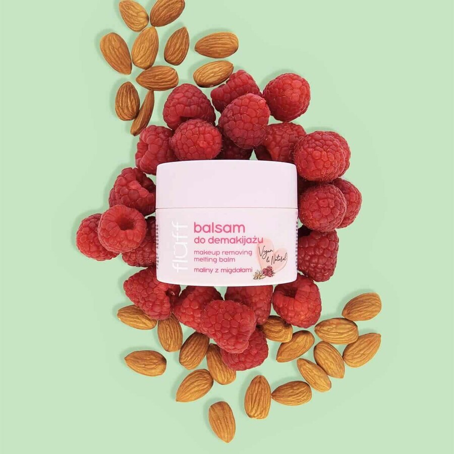 Fluff Raspberry set, face milk 40 ml + cleansing lotion 50 ml + cleansing foam 50 ml + make-up kit