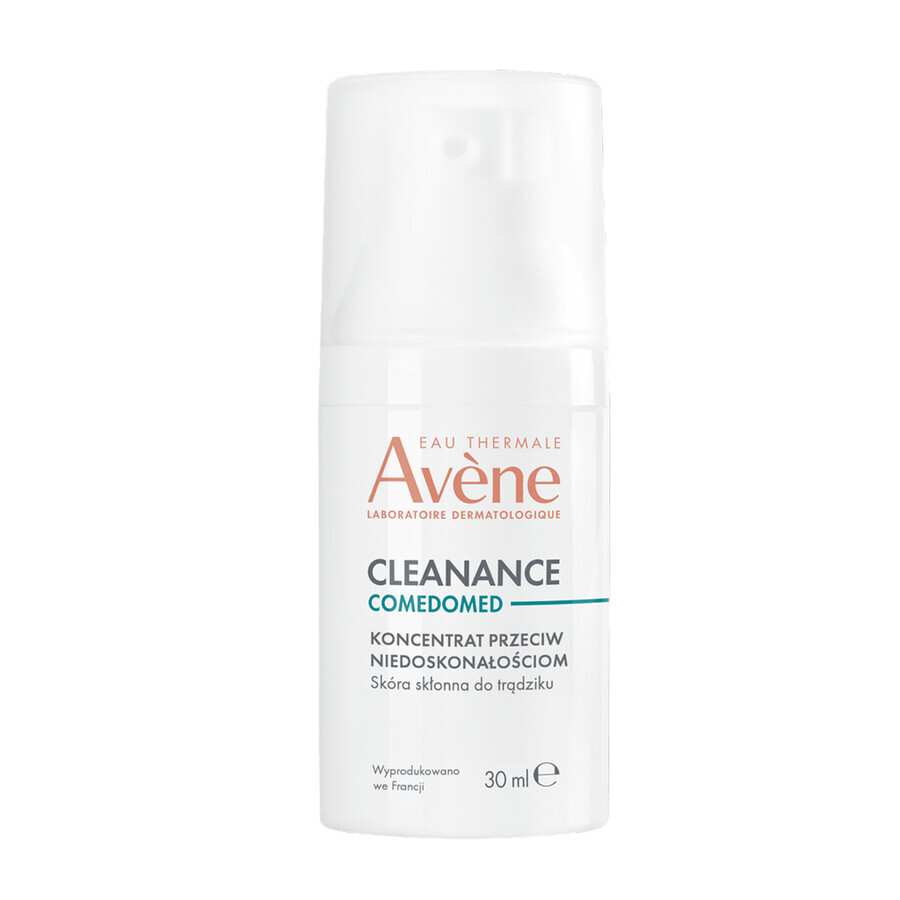 Avene Cleanance ComedoMed, concentrato contro le imperfezioni, pelle a tendenza acneica, 30 ml + acqua micellare per viso e occhi, 100 ml in omaggio