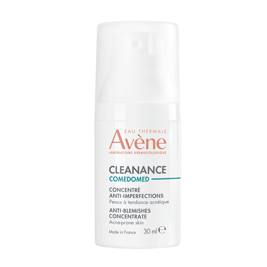 Avene Cleanance ComedoMed, concentrato contro le imperfezioni, pelle a tendenza acneica, 30 ml + acqua micellare per viso e occhi, 100 ml in omaggio
