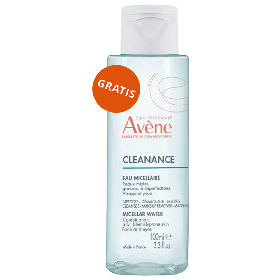 Avene Cleanance ComedoMed, concentrato contro le imperfezioni, pelle a tendenza acneica, 30 ml + acqua micellare per viso e occhi, 100 ml in omaggio
