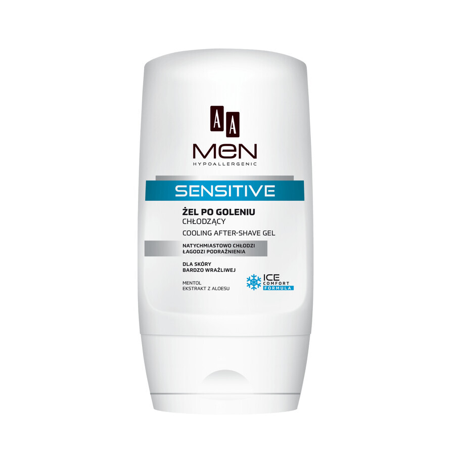 AA Men Sensitive, cooling after-shave gel for very sensitive skin, 100 ml