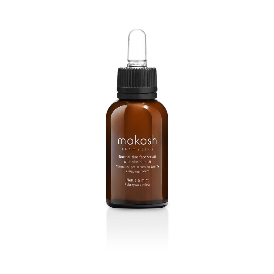 Mokosh normalizing serum with niacinamide, nettle and peppermint, 30 ml