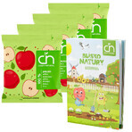 Set Crispy Natural Chrup Apple, chips de pommes séchées, 4 x 18 g + livre de coloriage Near Nature gratuit Set Crispy Natural Chrup Apple, chips de pommes séchées, 4 x 18 g + livre de coloriage Near Nature gratuit