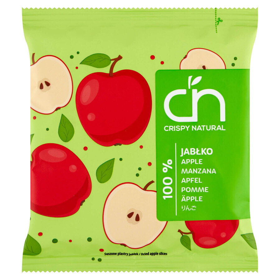 Set Crispy Natural Chrup Apple, chips de pommes séchées, 4 x 18 g + livre de coloriage Near Nature gratuit