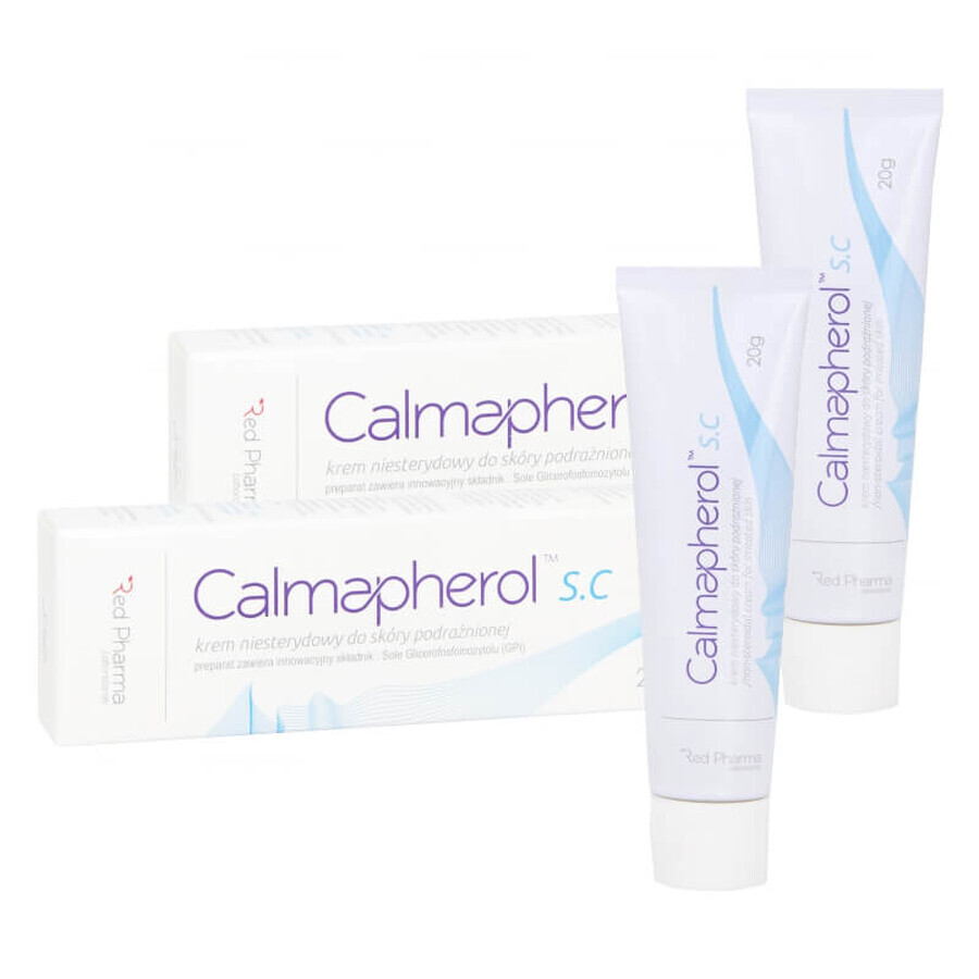 Set Calmapherol S.C, non-steroidal cream for irritated skin, 2 x 20 g