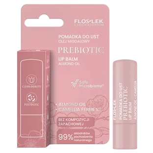Floslek Laboratorium Prébiotique, rouge à lèvres, huile d'amande, 4 g
