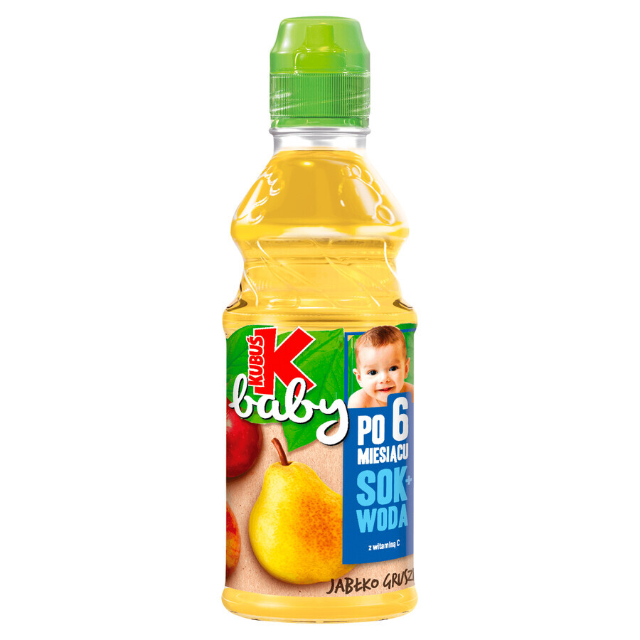 Succo per bambini Kubuś + Acqua, mela, pera, dopo 6 mesi, 300 ml DATA BREVE