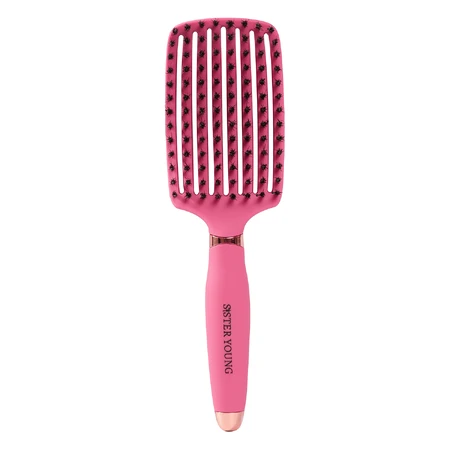 Sister Young, brosse à cheveux pour cheveux naturels, Ovia Fuchsia, 1 pc
