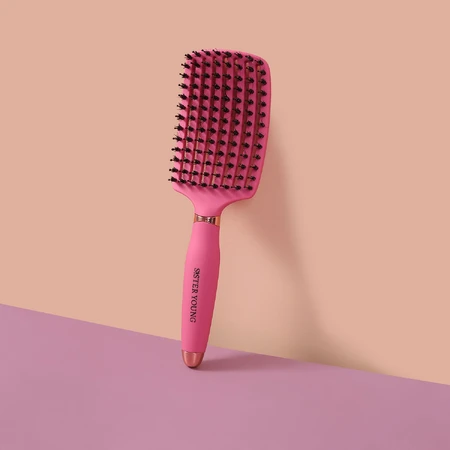 Sister Young, brosse à cheveux pour cheveux naturels, Ovia Fuchsia, 1 pc
