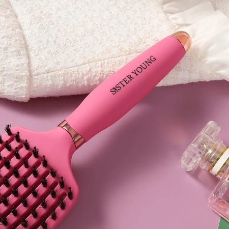 Sister Young, brosse à cheveux pour cheveux naturels, Ovia Fuchsia, 1 pc