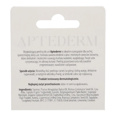 Aptederm, exfolierendes, glättendes Lippenpeeling, 4,8 g