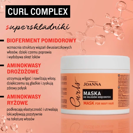 Joanna Curls, mascarilla para cabello rizado, 300 g