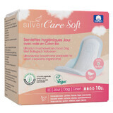 Silver Care Ultra Thin Cotton Soft Sanitary Napkins with wings, day, 10 pieces