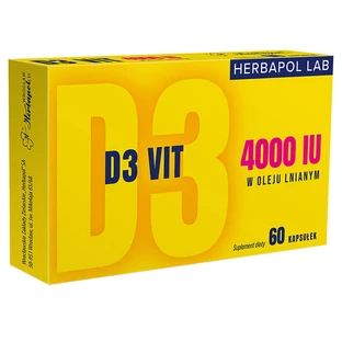 Herbapol Lab D3 Vit 4000 UI, 60 cápsulas