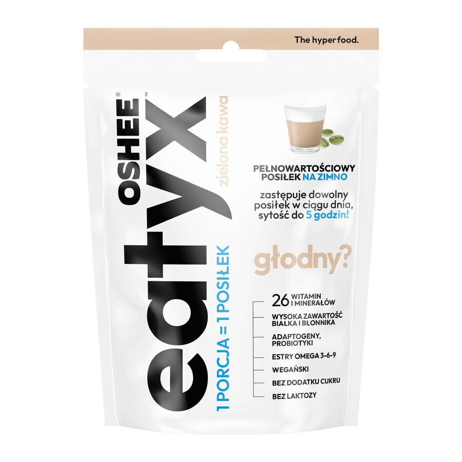 OSHEE Eatyx, repas froid en poudre, végétalien, café vert, 90 g