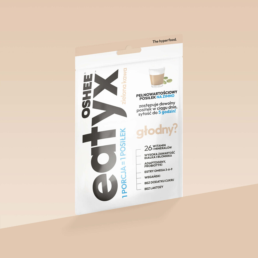 OSHEE Eatyx, repas froid en poudre, végétalien, café vert, 90 g